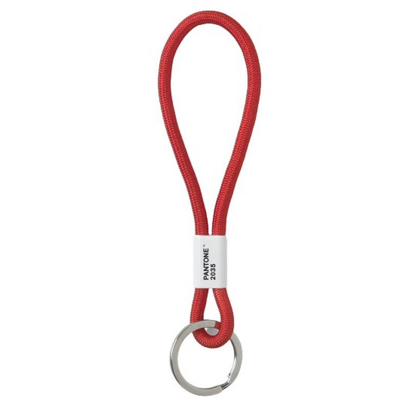 Foto van Pantone sleutelhanger 18 cm nylon rood