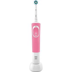 Foto van Oral-b elektrische tandenborstel vitality 100 roze - 1 poetsstand