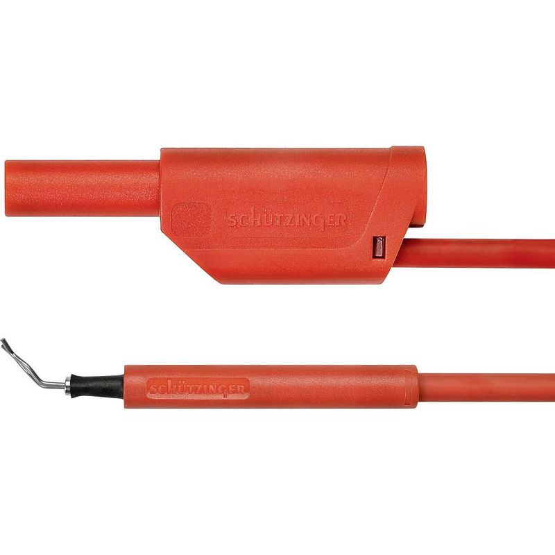 Foto van Schützinger al 8321 / zpk / 1 / 100 / rt adapterkabel [stekker 4 mm - testpunt] rood 1 stuk(s)