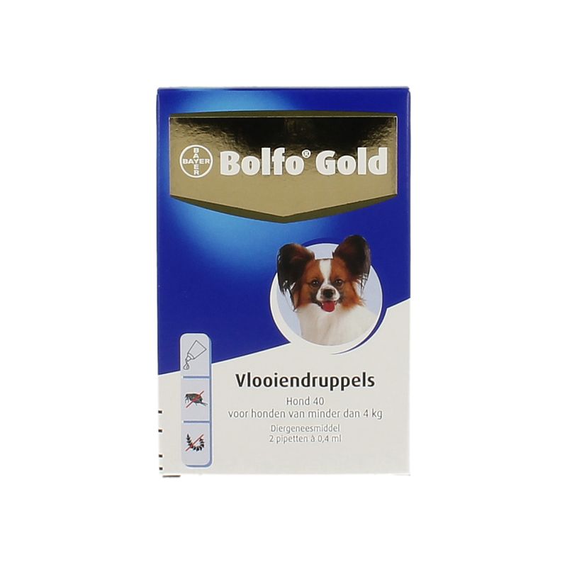 Foto van Bolfo gold druppels hond 40 2 x 0,4ml