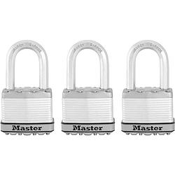 Foto van Master lock hangslot excell 52 mm staal 3 st m5eurtrilf