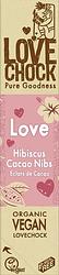 Foto van Lovechock bar love hibiscus cacoa nibs biologisch