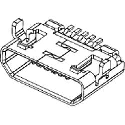 Foto van Micro usb bus 105164-0001 molex 1 stuk(s)