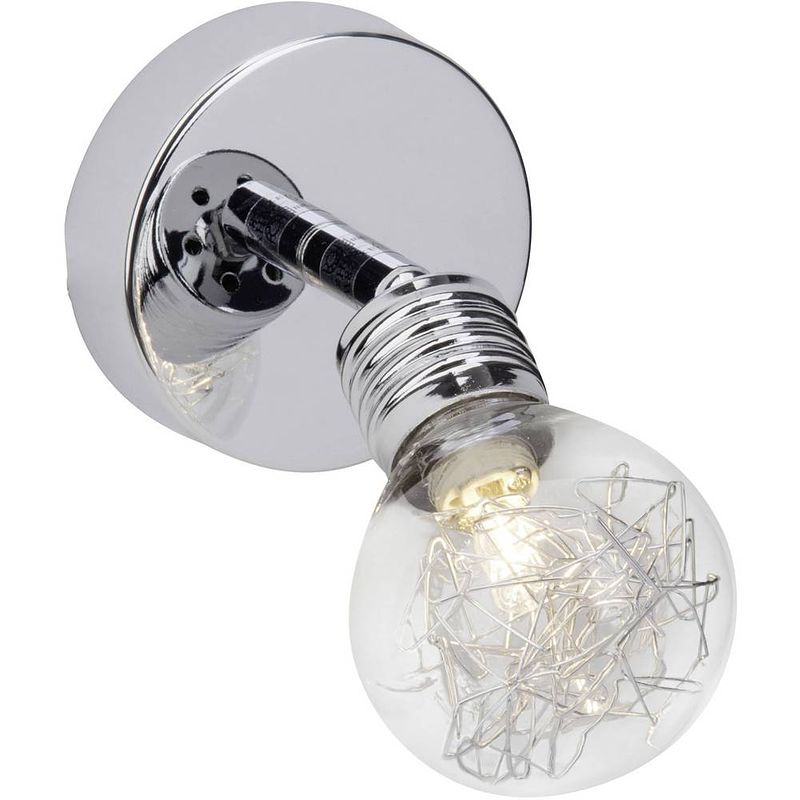 Foto van Brilliant bulb 21210/15 wandschijnwerper g9 28 w led chroom