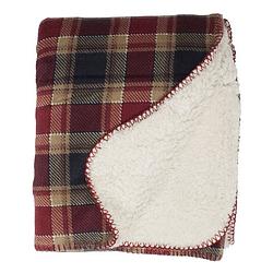 Foto van Unique living kody fleece plaid - 100% polyester - 130x160 cm - multi