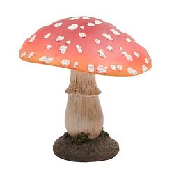 Foto van Tuinbeeld paddenstoel paraplu - 21 cm