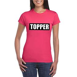 Foto van Topper t-shirt roze dames 2xl - feestshirts