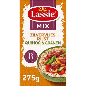 Foto van Lassie mix zilvervliesrijst quinoa & granen 275g bij jumbo