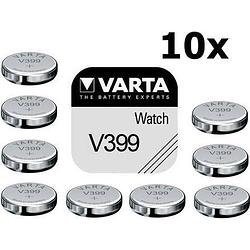 Foto van Varta v399 42mah 1.55v knoopcel batterij - 10 stuks