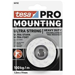 Foto van Tesa mounting pro ultra strong 66792-00000-00 montagetape wit (l x b) 1.5 m x 19 mm 1 stuk(s)