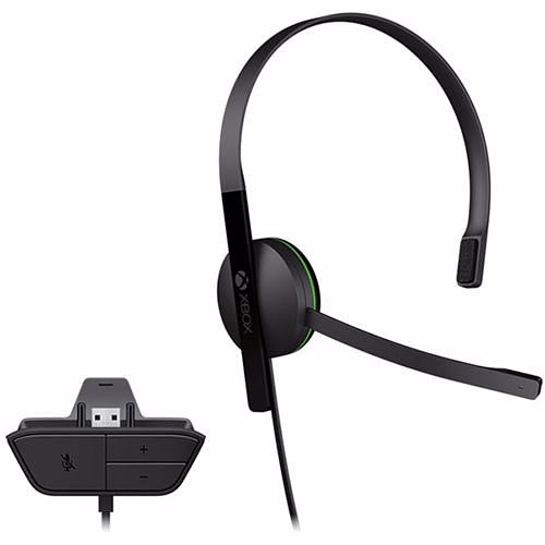Foto van Microsoft gaming headset xbox one chat headset (zwart)