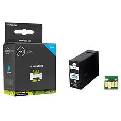 Foto van Inktmedia® -navulinkt - geschikt canon pgi-1500xl c inktcartridge cyaan hoge capaciteit - navul inkt - refill inkt