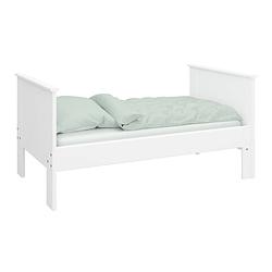 Foto van Oscar kids uitschuifbed 75x140/180/200 cm incl. lattenbodem, wit.