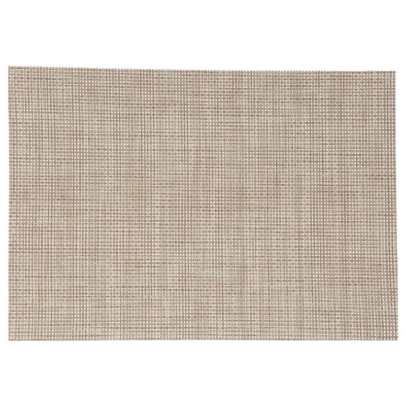 Foto van Secret de gourmet rechthoekige placemat lichtbruin uni - texaline - 50 x 35 cm - onderleggers - placemats