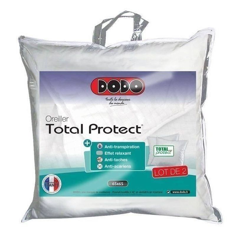 Foto van Dodo set van 2 total protect-kussens 65x65 cm wit