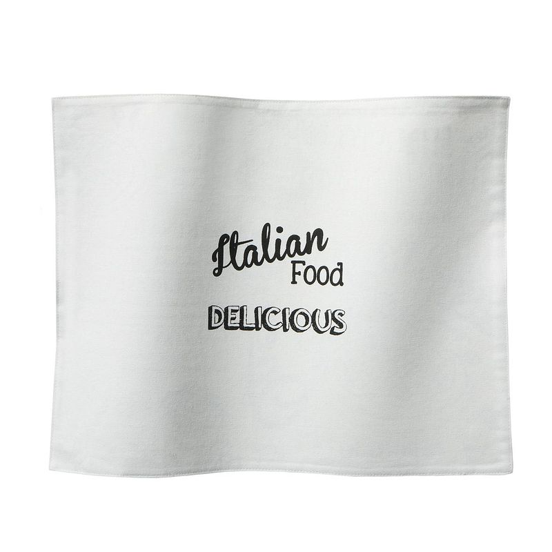 Foto van Ddddd placemat italian food 35 x 45 cm white per 6 stuks