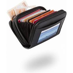 Foto van Fedec safe wallet portemonnee - voor 36 pasjes - zwart