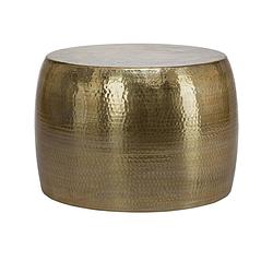 Foto van Womo-design salontafel, ø 53x41 cm, goud, gemaakt van gehamerd aluminium legering