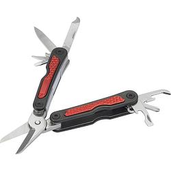 Foto van Basetech bt-2299042 multitool aantal functies 10 zilver, zwart, rood