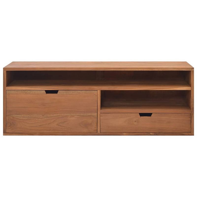 Foto van The living store tv-meubel scandinavische stijl - 110x30x40 cm - massief teakhout