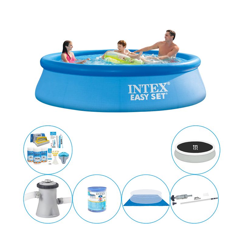 Foto van Intex easy set rond 305x76 cm - zwembad combinatie pakket