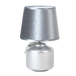 Foto van Gerimport tafellamp 18 x 18,5 cm keramiek zilver