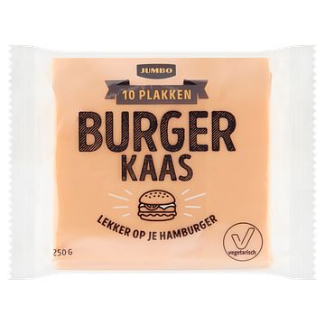 Foto van Jumbo burger kaas 10 plakken 250g