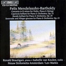 Foto van Mendelssohn: concerto in d minor - cd (7318590007136)