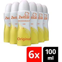 Foto van Zwitsal deodorant spray original 6 x 100ml bij jumbo