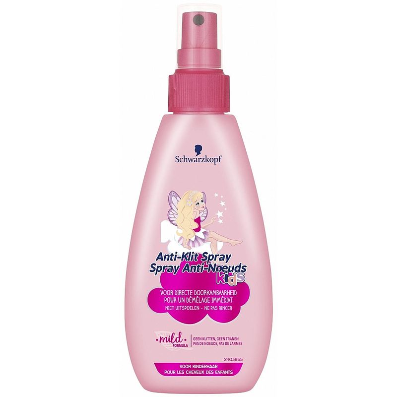 Foto van Schwarzkopf kids - anti-klit spray - 150ml - princess