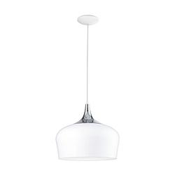 Foto van Eglo obregon hanglamp - e27 - ø 35 cm - wit, grijs