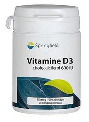 Foto van Springfield vitamine d3 600iu tabletten