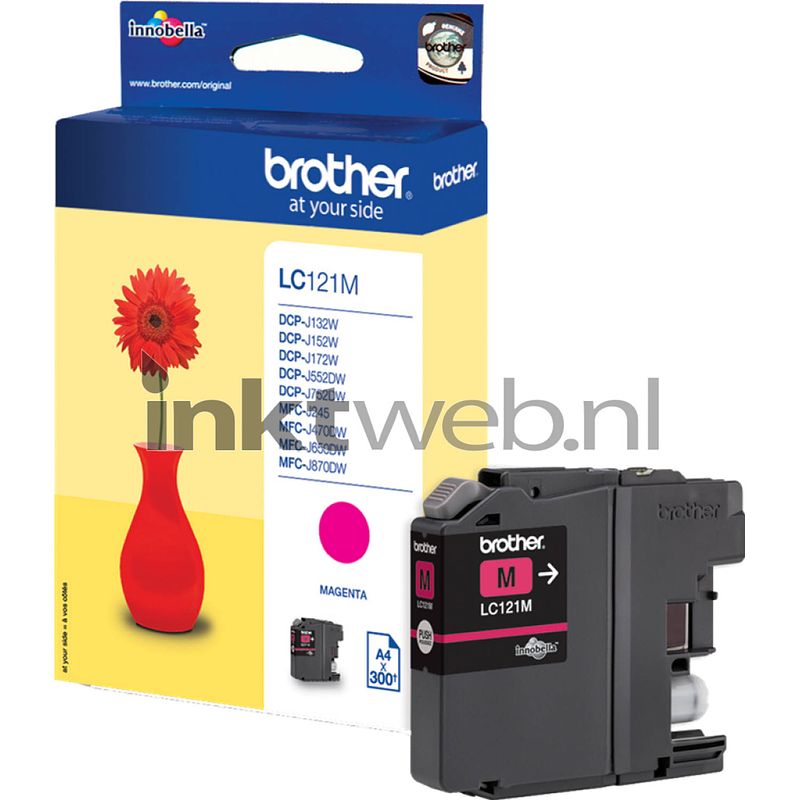 Foto van Brother lc-121m magenta cartridge