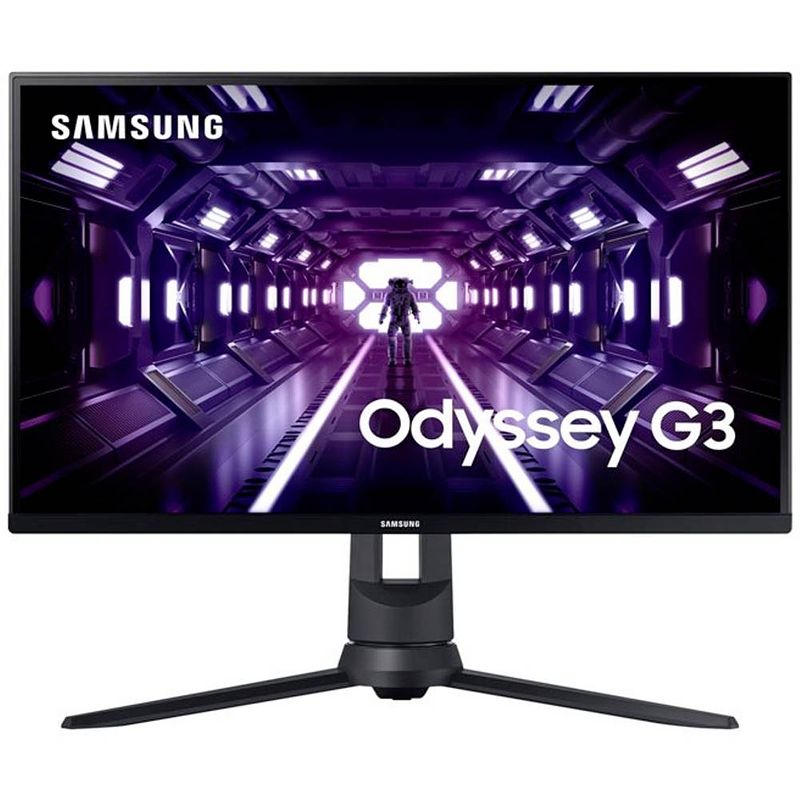 Foto van Samsung odyssey g3 f27g34tfwu gaming monitor 68.6 cm (27 inch) energielabel f (a - g) 1920 x 1080 pixel full hd 1 ms vga, hdmi, displayport, audio, stereo (3.5