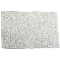 Foto van Msv badkamerkleedje/badmat voor de vloer - ivoor wit - 45 x 70 cm - badmatjes