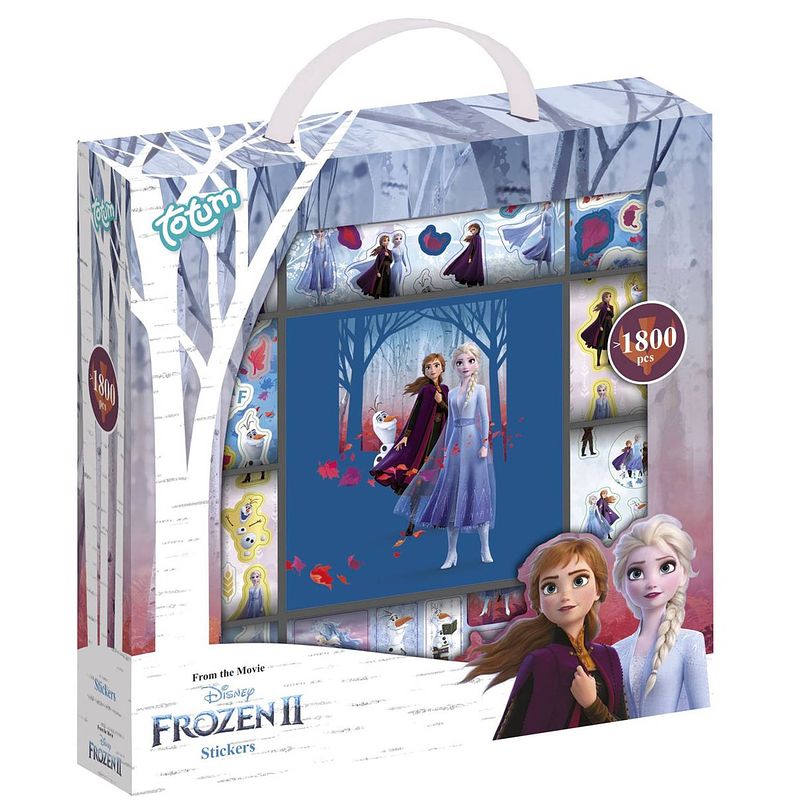 Foto van Totum stickerbox frozen 2 met stickerboek 1800-delig