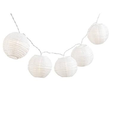 Foto van Lampionketting lisa - led 10x - wit - 165 cm - leen bakker