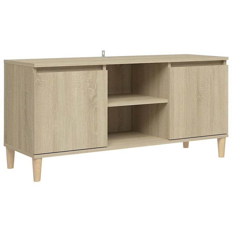 Foto van The living store bedkastje scandinavische charme - hout - prachtig ontworpen - chique