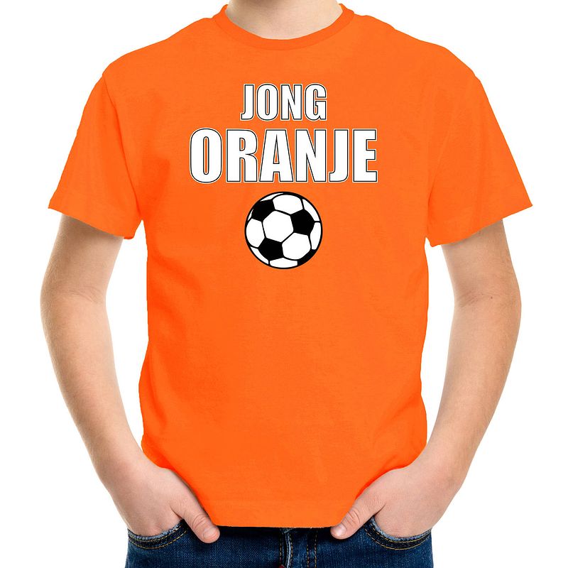 Foto van Oranje fan shirt / kleding jong oranje ek/ wk voor kinderen xs (110-116) - feestshirts