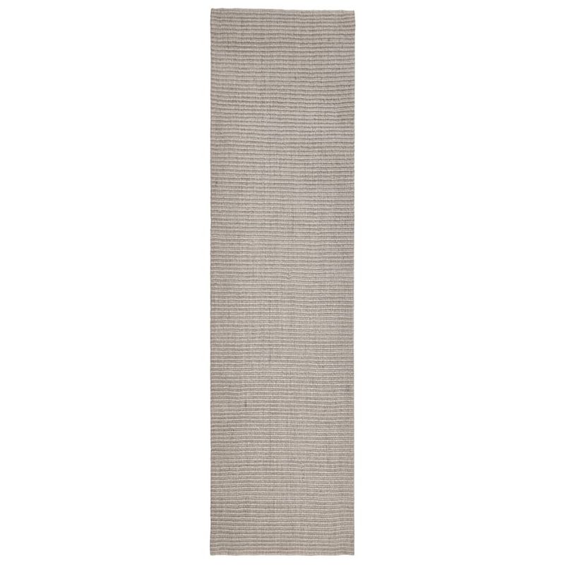 Foto van The living store sisal mat - 66 x 250 cm - zand - 100% sisal - anti-slip onderkant