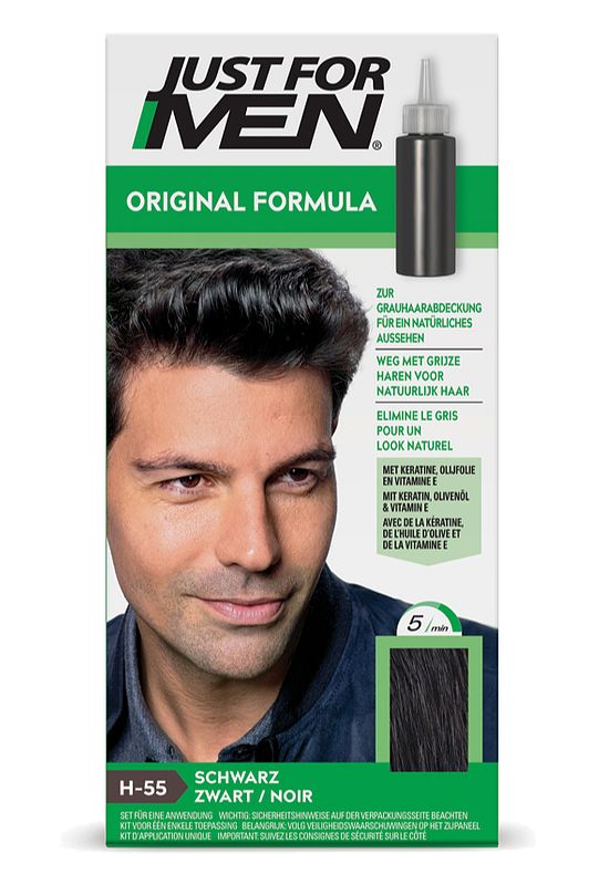 Foto van Just for men original formula real black h-55