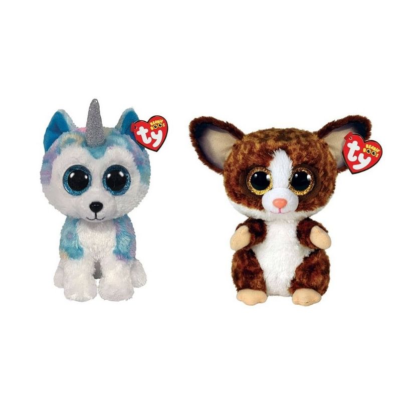 Foto van Ty - knuffel - beanie buddy - helena husky & bush baby galago