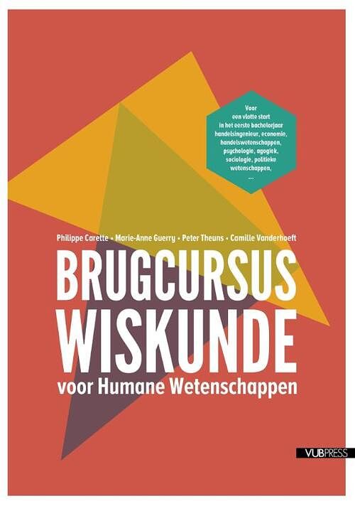 Foto van Brugcursus wiskunde - camille vanderhoeft - paperback (9789057182716)