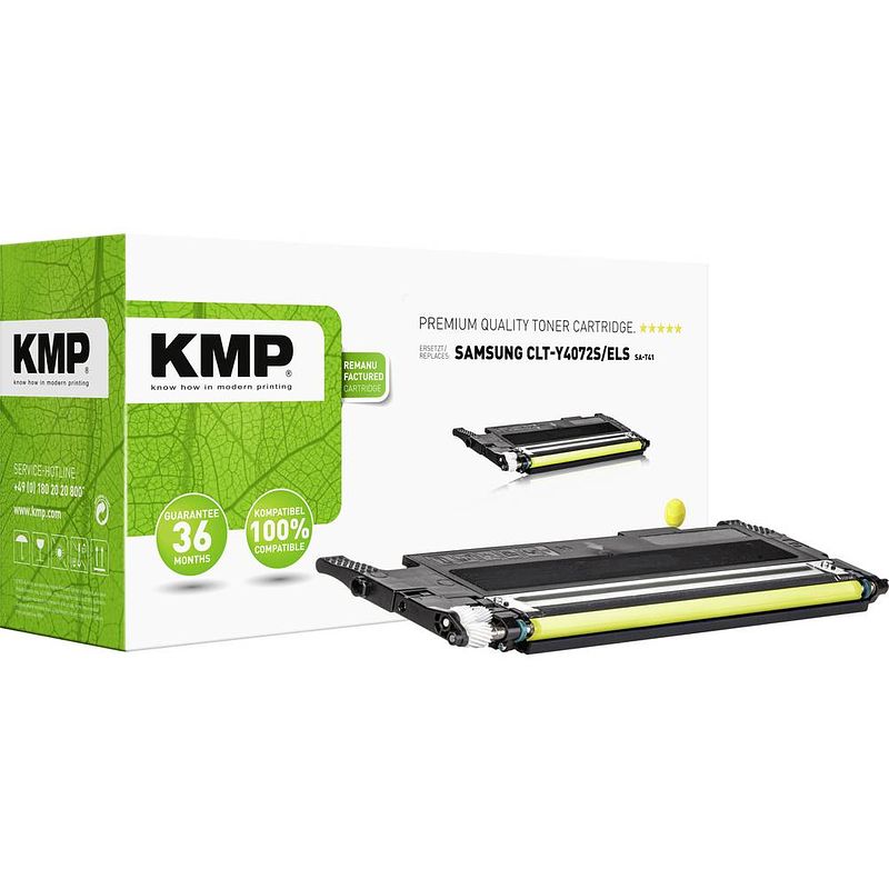 Foto van Kmp compatibel toner sa-t41 vervangt samsung clt-y4072 geel