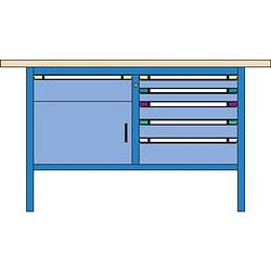 Foto van Thur-metall 64824333 werkbank (b x h x d) 1500 x 845 x 700 mm