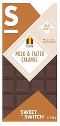 Foto van Sweet-switch milk & salted caramel chocolate