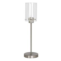 Foto van Light & living - tafellamp vancouver - 15x15x56.5cm - zilver