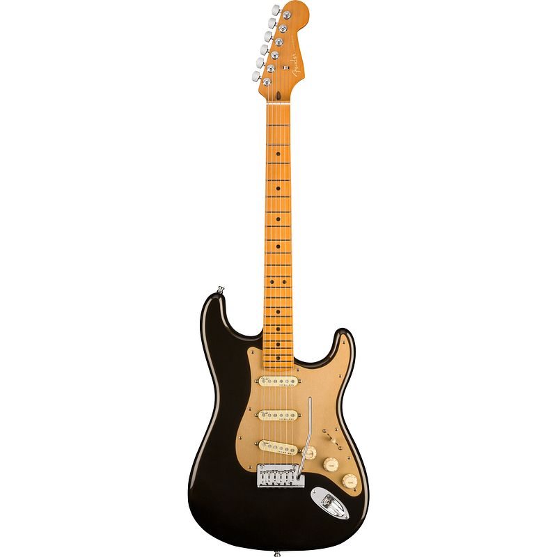 Foto van Fender american ultra stratocaster texas tea mn met koffer