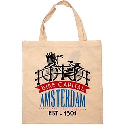 Foto van Matix tas amsterdam bike capital 40 cm katoen beige/rood