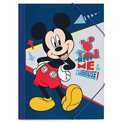 Foto van Disney elastomap mickey mouse junior 35 x 25 cm karton blauw